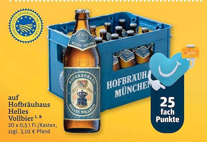 auf Hofbräuhaus Helles Vollbier