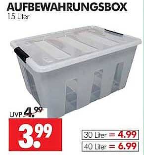 AUFBEWAHRUNGSBOX 15 Liter