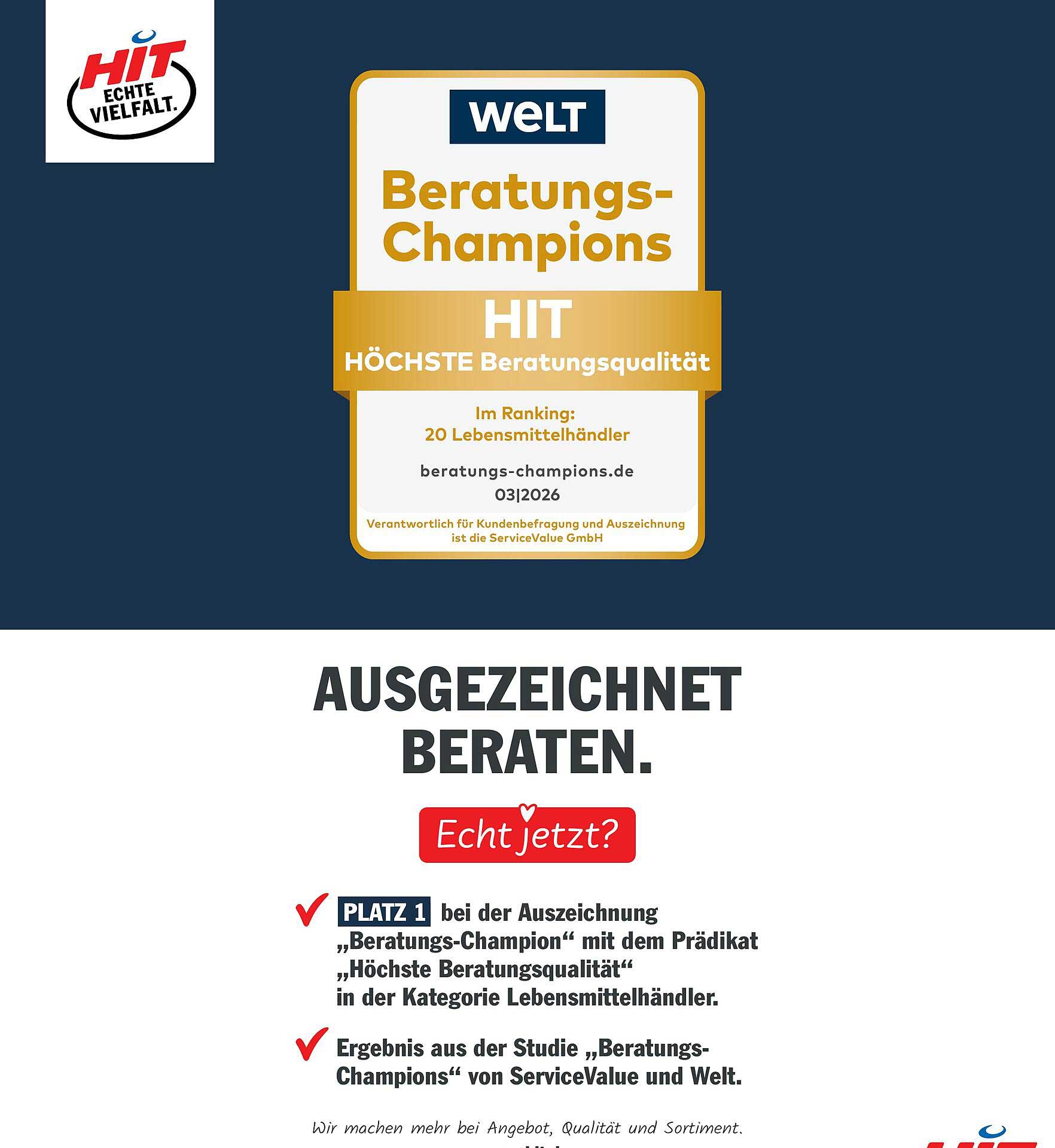 AUSGEZEICHNET BERATEN.