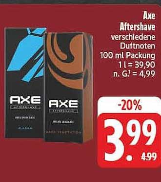 Axe Aftershave verschiedene Duftnoten 100 ml Packung