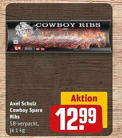 Axel Schulz Cowboy Spare Ribs SB-verpackt, je 1 kg