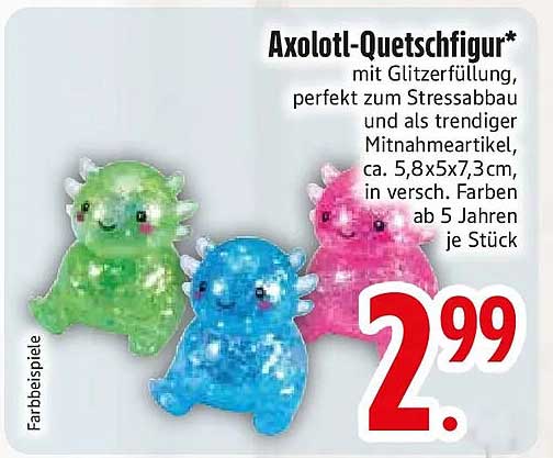 Axolotl-Quetschfigur*