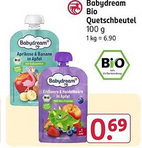 Babydream Bio Quetschbeutel 100 g