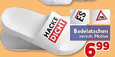 Badelatschen versch. Motive
