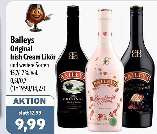 Baileys Original Irish Cream Likör und weitere Sorten