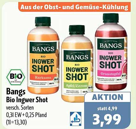 Bangs Bio Ingwer Shot