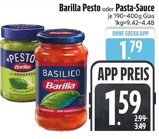 Barilla Pesto oder Pasta-Sauce je 190–400 g Glas