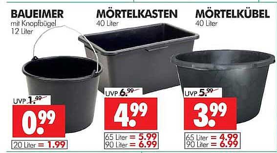 BAUEIMER mit Knopfbügel 12 Liter