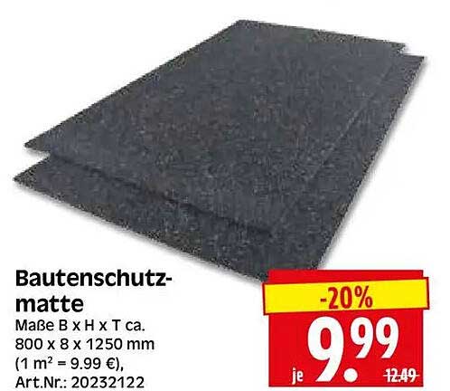 Bautenschutzmatte