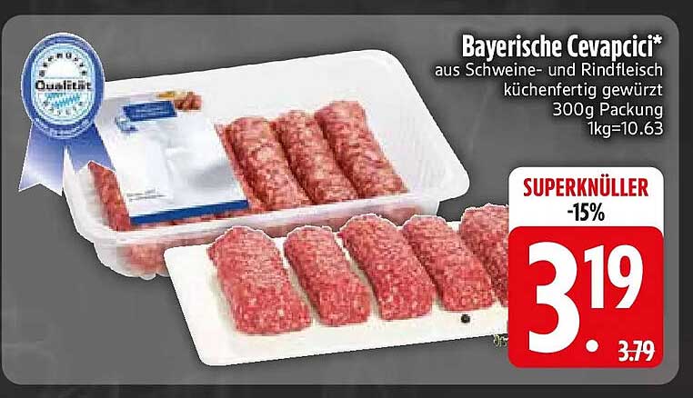 Bayerische Cevapcici*