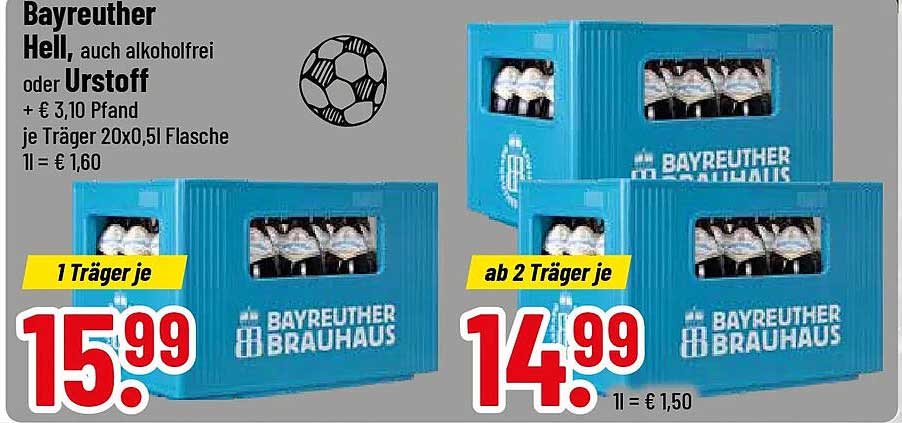 Bayreuther Hell, auch alkoholfrei oder Urstoff