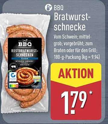 BBQ Bratwurstschnecke