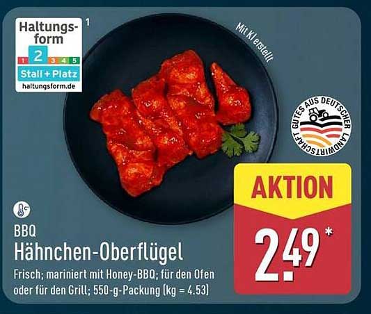 BBQ Hähnchen-Oberflügel