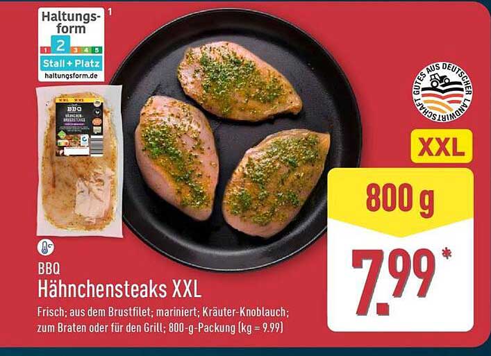 BBQ Hähnchensteaks XXL