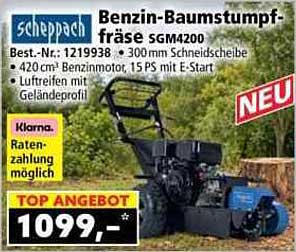 Benzin-Baumstumpf-fräse SGM4200