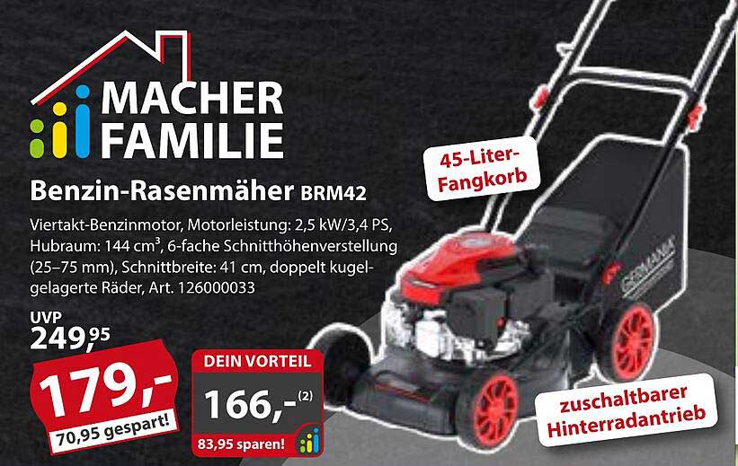 Benzin-Rasenmäher BRM42