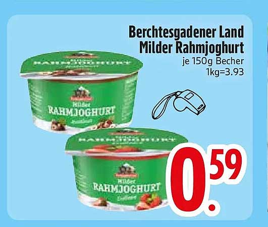 Berchtesgadener Land Milder Rahmjoghurt