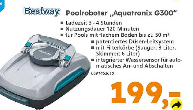 Bestway Poolroboter „Aquatronix G300“