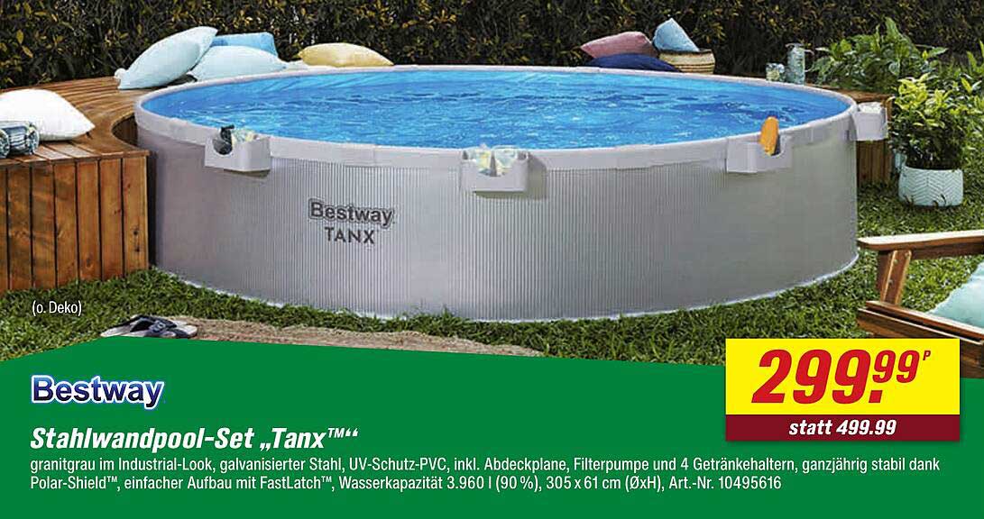 Bestway Stahlwandpool-Set „Tanx™“