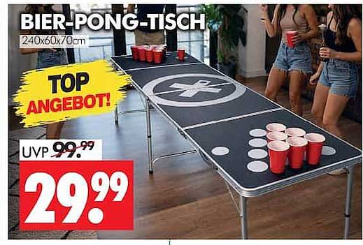 BIER-PONG-TISCH 240x60x70cm