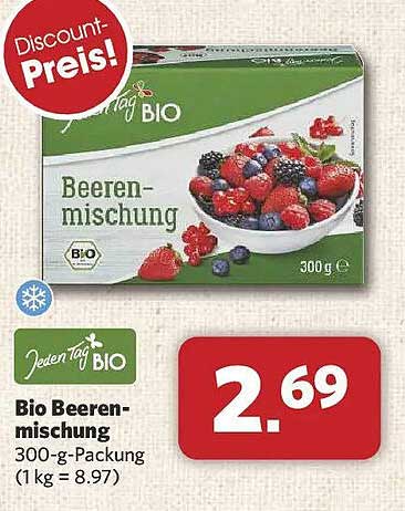 Bio Beerenmischung 300-g-Packung