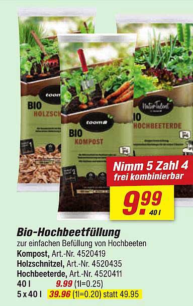 Bio-Hochbeetfüllung