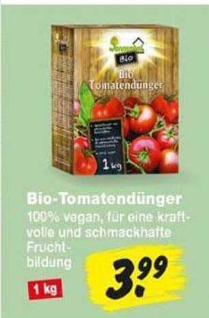 Bio-Tomatendünger 100% vegan, für eine kraftvolle und schmackhafte Fruchtbildung