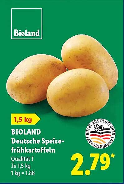 BIOLAND Deutsche Speise-frühkartoffeln