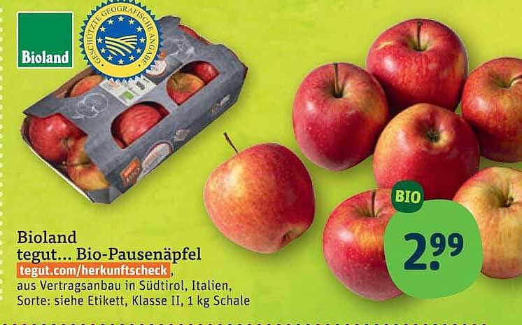 Bioland tegut... Bio-Pausenäpfel