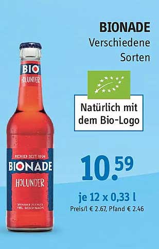BIONADE Verschiedene Sorten