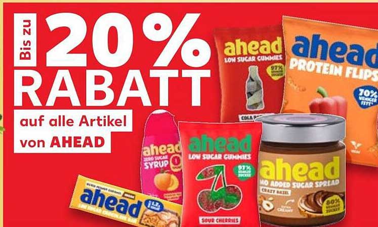 Bis zu 20% RABATT auf alle Artikel von AHEAD