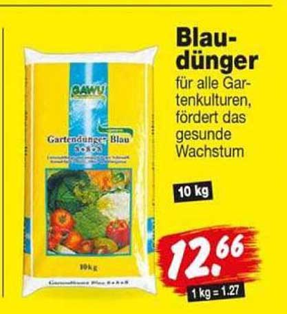 Blau-dünger für alle Gartenkulturen, fördert das gesunde Wachstum