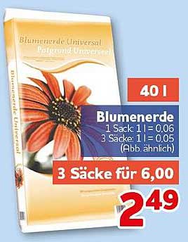Blumenerde Universal / Pflanz- und Universalerde