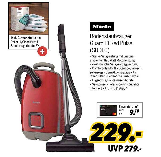 Bodenstaubsauger Guard L1 Red Pulse (SUDF0)