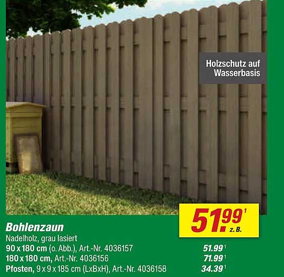Bohlenzaun