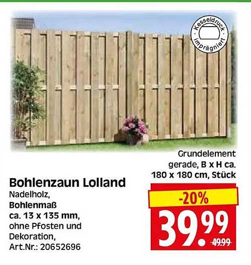 Bohlenzaun Lolland
