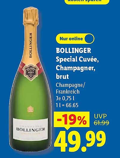BOLLINGER Special Cuvée, Champagner, brut