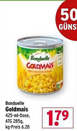 Bonduelle Goldmais 425-ml-Dose, ATG 285g, kg-Preis 6.28