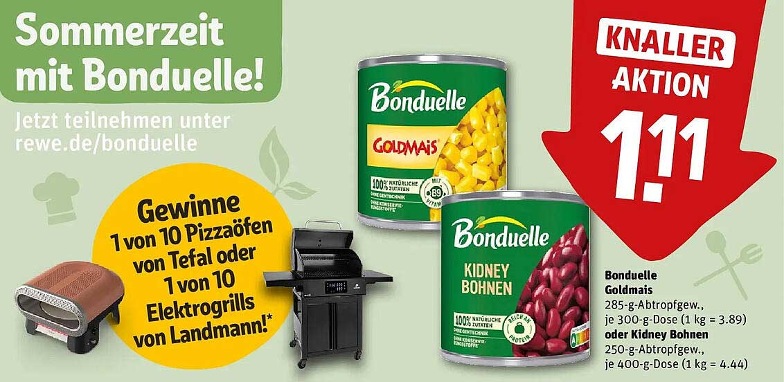 Bonduelle Goldmais oder Kidney Bohnen