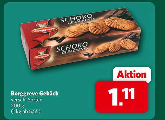 Borggreve Gebäck versch. Sorten 200 g (1 kg ab 5,55)