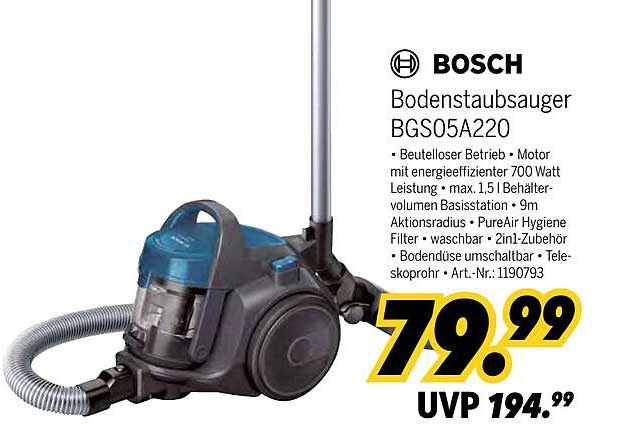 BOSCH Bodenstaubsauger BGS05A220