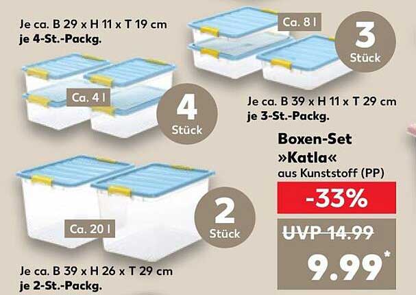 Boxen-Set »Katla« aus Kunststoff (PP)