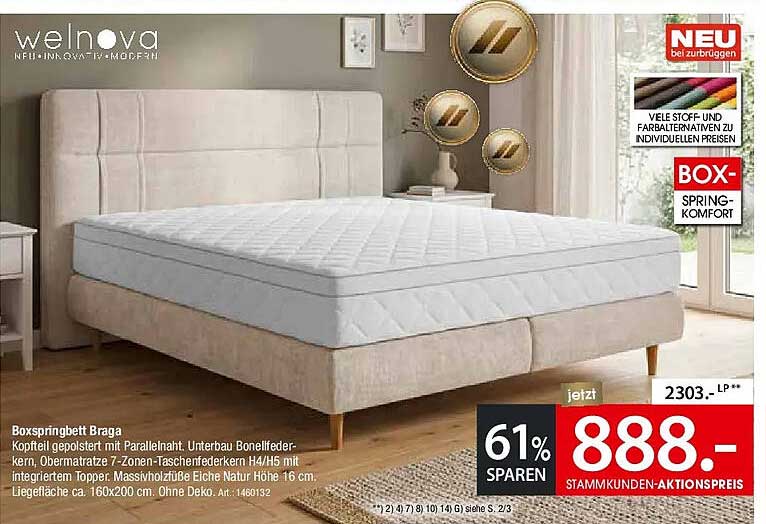 Boxspringbett Braga