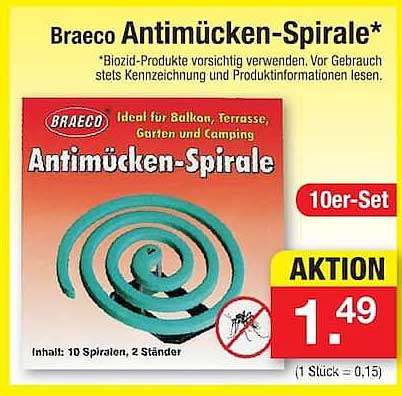 Braeco Antimücken-Spirale*