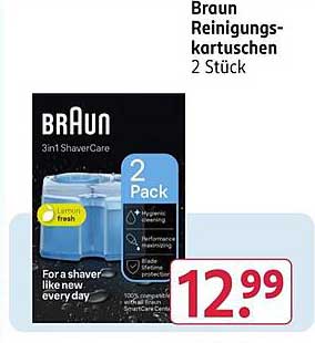 Braun Reinigungskartuschen 2 Stück