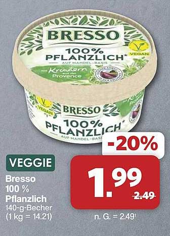 Bresso 100 % Pflanzlich