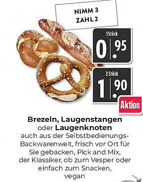 Brezeln, Laugenstangen oder Laugenknoten