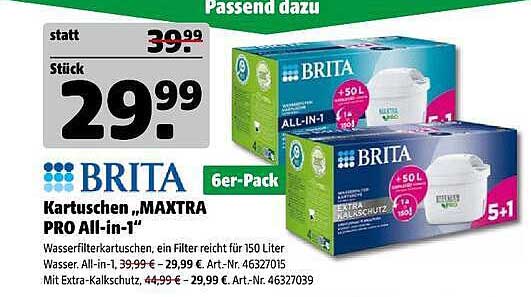 BRITA Kartuschen „MAXTRA PRO All-in-1“
