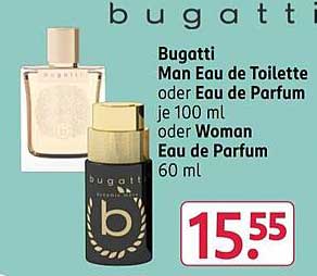 Bugatti Man Eau de Toilette oder Eau de Parfum je 100 ml oder Woman Eau de Parfum 60 ml