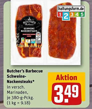 Butcher’s Barbecue Schweine-Nackensteaks*